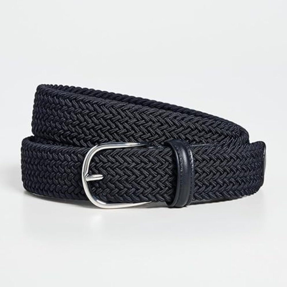 Anderson's Men's Nylon Woven Belt - Navy Blue - Sz 36